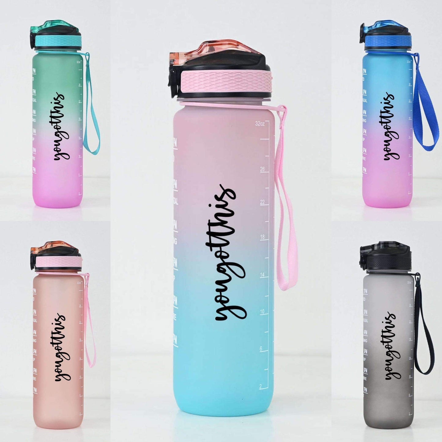 Water Bottle Blue / Pink