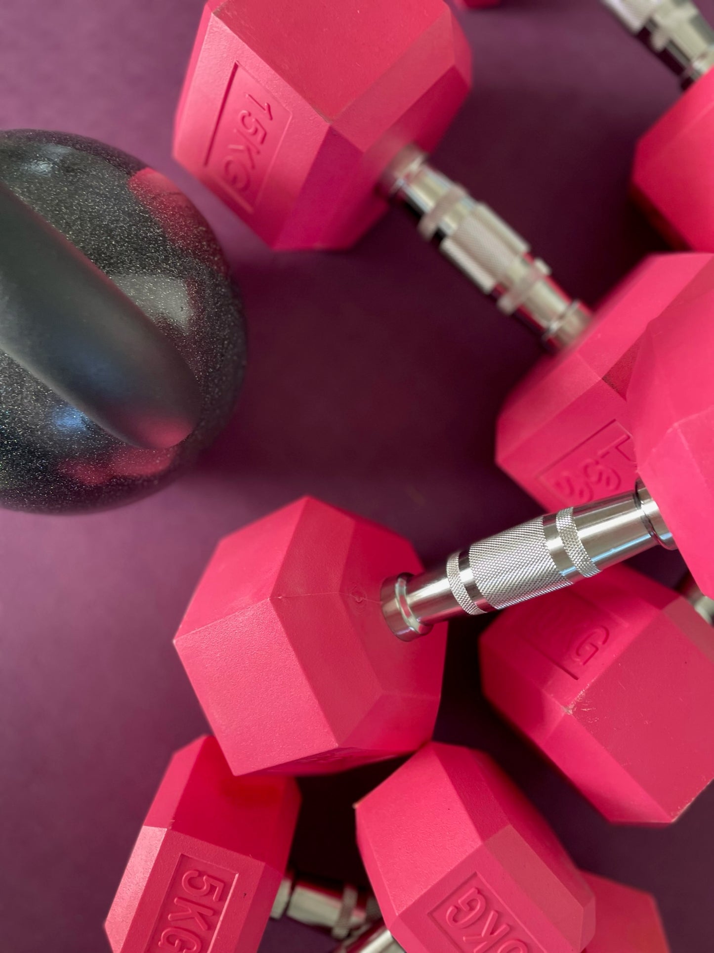 Hex Dumbbell Pink