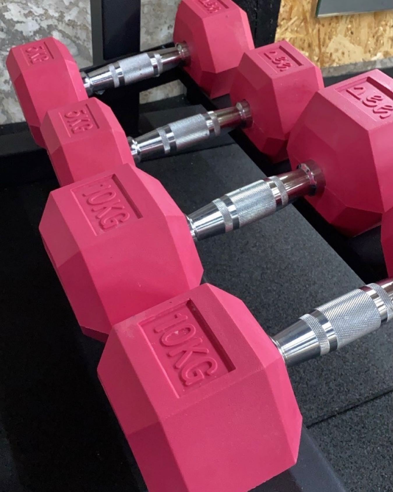 Hex Dumbbell Pink